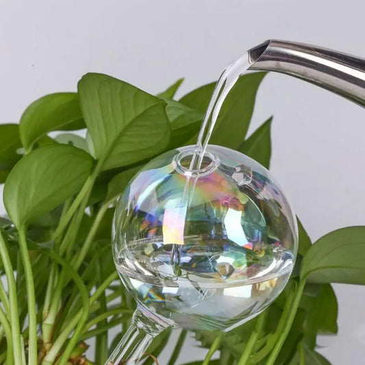 Boules d’arrosage irisées en verre